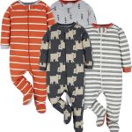 Onesies Brand baby-boys 4-pack Sleep 'N Play Footies